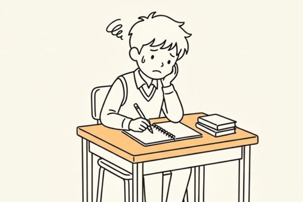 日本語力低下を心配するイメージ